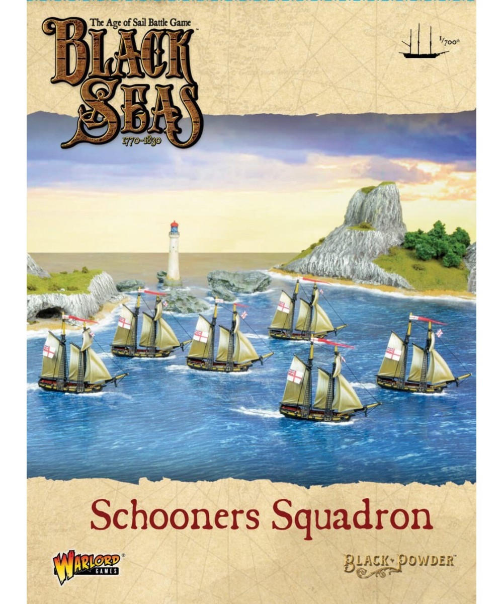 Black Seas The Age of Sail Schooners Squadron for Black Seas Table Top Ship Combat Battle War Game 792410003 Unpainted $63.97...