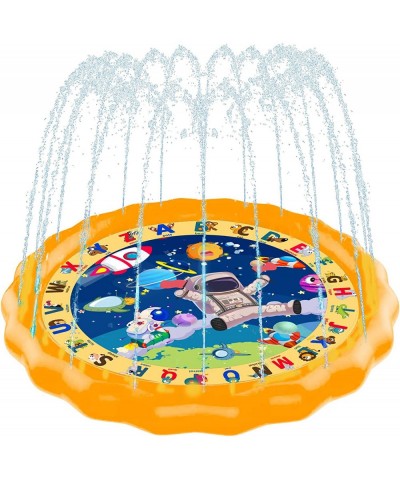 Splash Pad 68” Sprinkler for Kids & Toddlers Sprinkler Play Mat Outdoor Water Toys for Family & Friend Space Wading Pool for ...