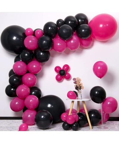 Hot Pink Balloons Garland - 110Pcs 36/18/12/10/5 Inch Dark Pink Balloons Different Sizes Big Pink Latex Balloons 36 Inch Gend...