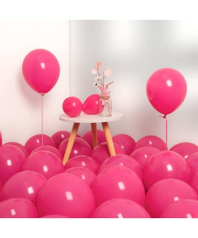 Hot Pink Balloons Garland - 110Pcs 36/18/12/10/5 Inch Dark Pink Balloons Different Sizes Big Pink Latex Balloons 36 Inch Gend...