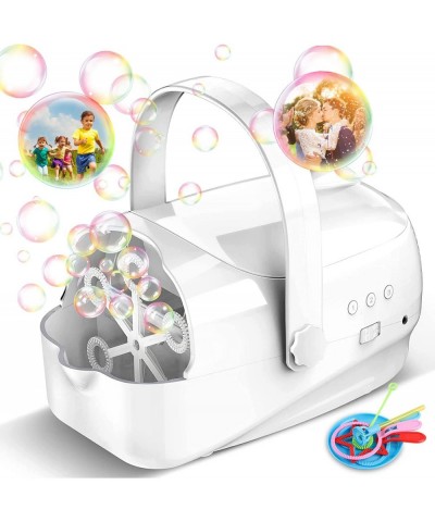 Automatic Bubble Machine for Kids Toddlers Portable Bubble Blower with 3 Speed Level Bubble Maker Operated by Plug in or Batt...