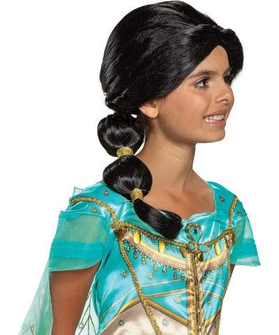 The Aladdin Live Action Kid Jasmine Wig Standard Black $18.48 Kids' Dress-Up Accessories