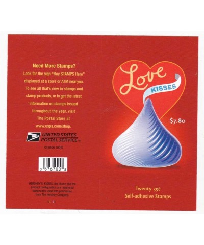 With Love and Kisses Collectible Stamp Sheet Collectible Stamp Sheet Scott 4122a $40.57 Collectible Postage Stamps