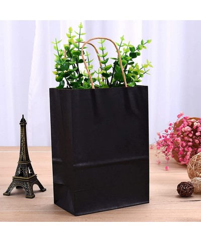 Small Gift Bags with Handle Bulk Black 25pcs Party Favor Paper Shopping Bags for Kids Birthday Xmas Party Supplies Retail Bag...