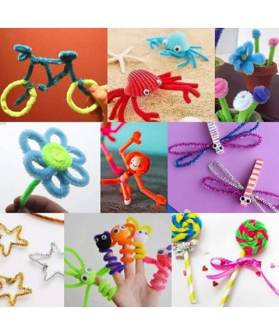 100 Pieces Pipe Cleaners Art Crafts Chenille Stems for DIY Craft Projects Christmas Decoration Supplies 6mm x 12 Inch $14.71 ...