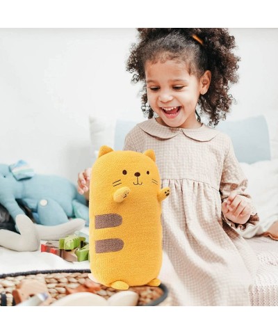 20” Cat Plush Pillow Cute Yellow Cat Stuffed Animals Soft Cat Plushie Pillows for Kids Baby $40.40 Kids' Plush Toy Pillows