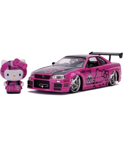 Jada 1:24 Diecast 2002 Nissan Skyline with Hello Kitty Figure & Fast & Furious Brian’s 2002 Nissan Skyline R34 Die-cast Car 1...