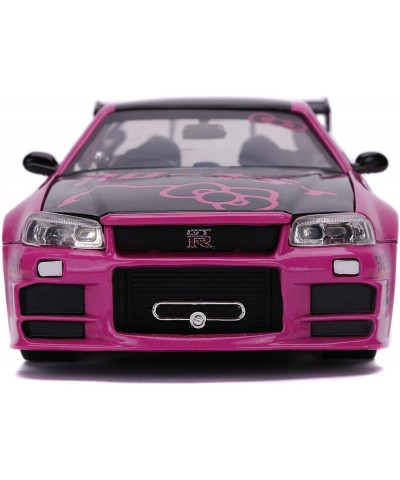 Jada 1:24 Diecast 2002 Nissan Skyline with Hello Kitty Figure & Fast & Furious Brian’s 2002 Nissan Skyline R34 Die-cast Car 1...