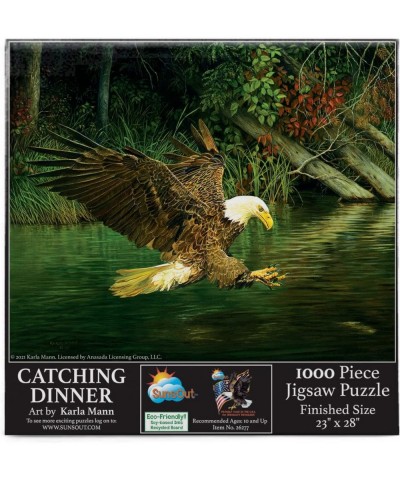 Catching Dinner 1000 pc Jigsaw Puzzle - SUNSOUT INC $33.51 Jigsaw Puzzles