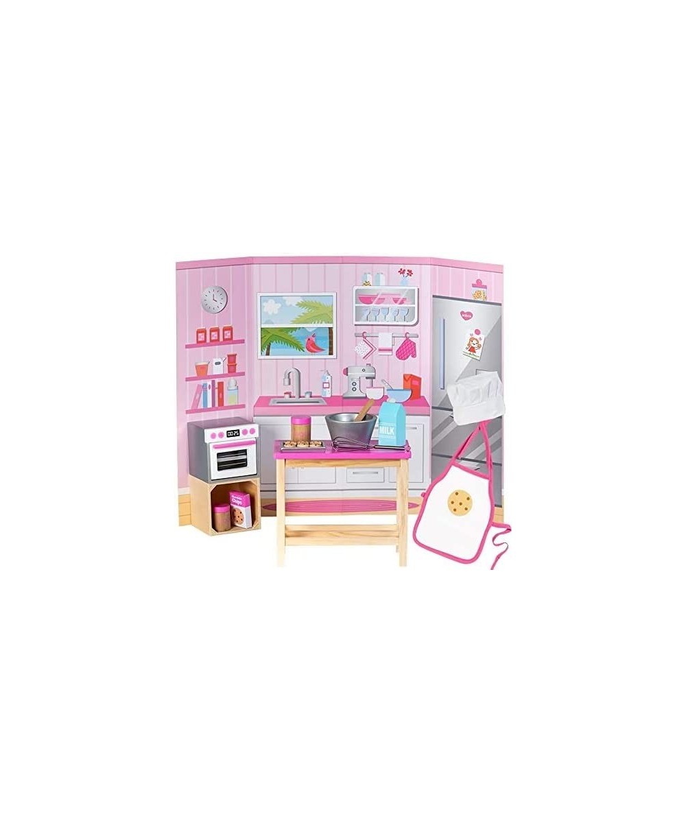 Amazing World Love To Bake Wooden Play Set – 20 Piece Accessory Set For 18 Dolls $58.11 Doll Playsets