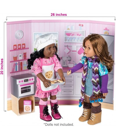 Amazing World Love To Bake Wooden Play Set – 20 Piece Accessory Set For 18 Dolls $58.11 Doll Playsets