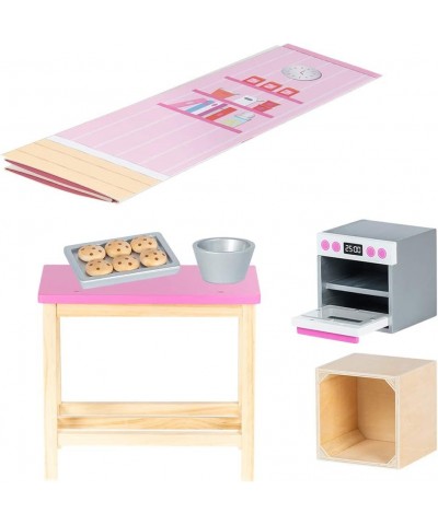 Amazing World Love To Bake Wooden Play Set – 20 Piece Accessory Set For 18 Dolls $58.11 Doll Playsets