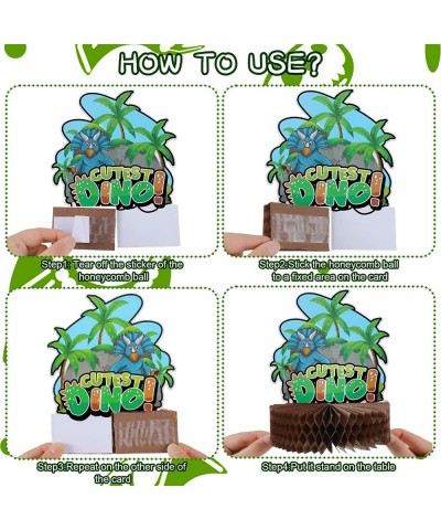 9 Pcs Dinosaur Party Supplies Dinosaur Centerpiece Decorations for Kids Boys Girls Jurassic Themed Birthday Sign Dino Party F...