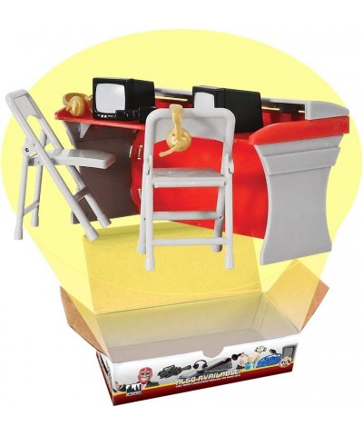 Red & Gray Commentator Table Playset for Wrestling Action Figures $27.88 Play Figure Playsets