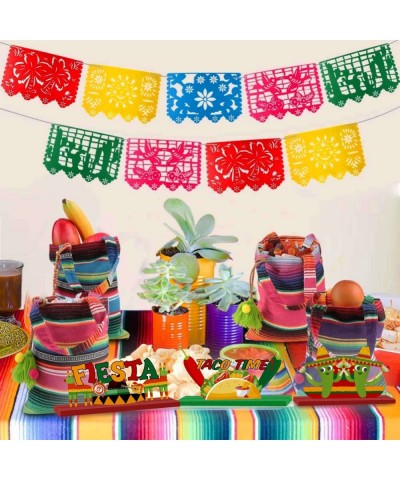 Cinco De Mayo Party Decorations 3 Pieces Wooden Cinco De Mayo Table Decorations Mexican Centerpieces for Tables Mexican Table...