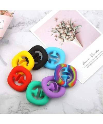 Snapper Fidget Toy Finger Sensory Fidget Toy Party Popper Noise Maker Grab and Snap Hand Toy Silicone Grip Ring Decompression...