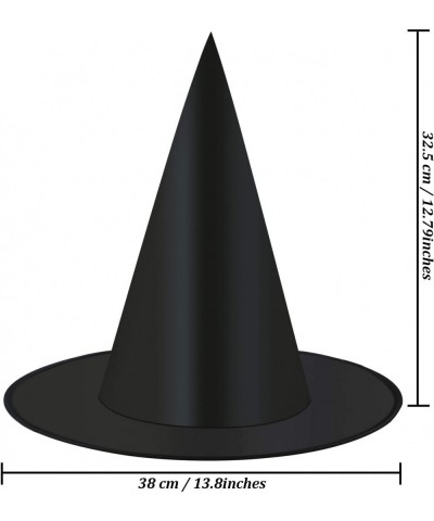 10 Pack Halloween Costume Witch Hat Halloween Costume Accessory for Holiday Halloween Party Black $18.16 Kids' Party Hats