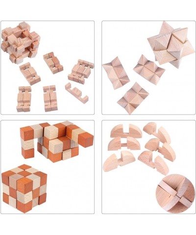 Brain Teaser Puzzle for Kids Adults Puzzle Games Wooden and Metal 3D Unlock Interlocking Puzzle Educational Toy 28Pcs $48.06 ...