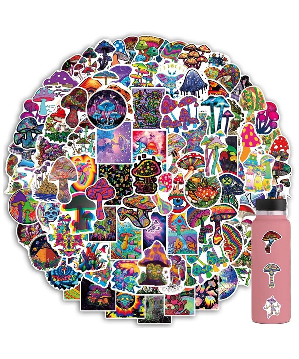 100PCS Cute Mushroom Stickers Trippy Mushroom Stickers for Water Bottles Laptops Computers Skateboards MacBook Waterproof Dec...