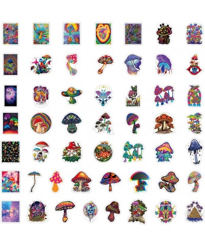 100PCS Cute Mushroom Stickers Trippy Mushroom Stickers for Water Bottles Laptops Computers Skateboards MacBook Waterproof Dec...