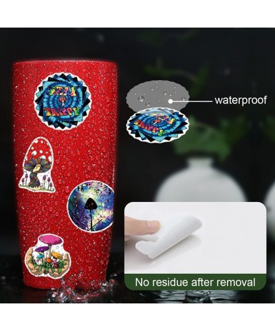 100PCS Cute Mushroom Stickers Trippy Mushroom Stickers for Water Bottles Laptops Computers Skateboards MacBook Waterproof Dec...