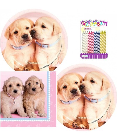 Glamour Dogs Puppy Party Supplies Pack Serves 16 | Glamour Dogs Puppy Birthday Party Supplies | Puppy | Dessert Plates and Na...