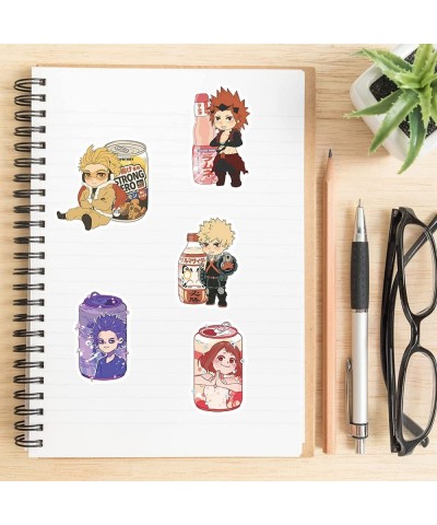 50Pcs Kawaii Anime Beverage Stickers Aesthetic Creative Beverage Stickers Laptop Water Bottles Phone Skateboard Cute Summer F...