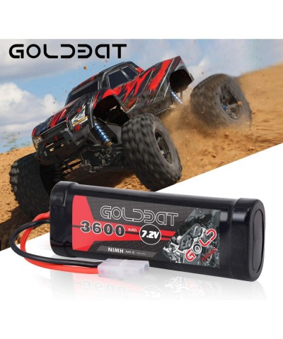 3600mAh 7.2V NiMH RC Battery with Tamiya Connector for for RC Evader BX Car Truck Truggy Buggy Tank Car Racing (3600-7.2V-Tam...