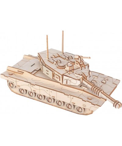 3D Wooden Puzzles Laser Engraving DIY Safe Assembly Constructor Kit Toy Wood Tank Model Kits to Build DIY Assembly Toy Woodcr...