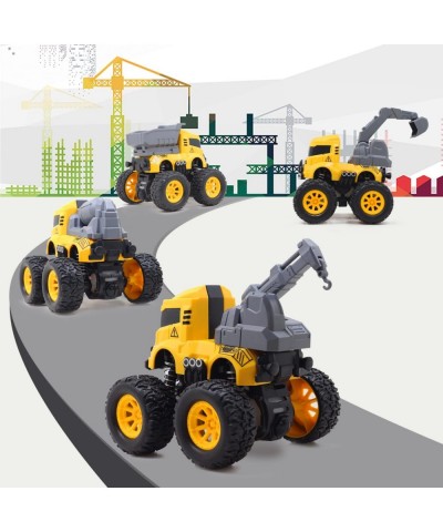 Construction Toys for 3 Year Old Boys 4 Pack Push and Go Car Truck Playset for Boys Girls Toddler Aged 3 4 5 6 Year Old Gifts...