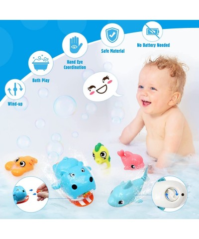 Suction Cup Spinner Toys for Baby 9PCS Bath Toys for Toddlers 1-3 Baby Pool Fishing Game Wind up Whale Swimming Floating Wate...