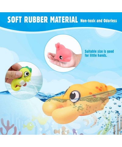 Suction Cup Spinner Toys for Baby 9PCS Bath Toys for Toddlers 1-3 Baby Pool Fishing Game Wind up Whale Swimming Floating Wate...