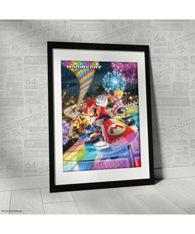 Mario Kart “Rainbow Road” 1000 Piece Jigsaw Puzzle | Collectible Super Mario Puzzle Artwork Featuring Mario Princess Peach an...