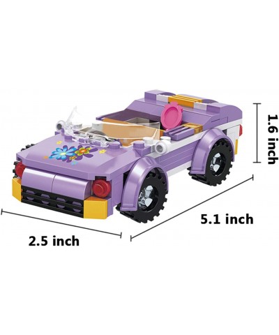 Girls Friends Convertible Car Building Sets with Pet Bathing Pool Role Play Building Toys Creative Gift for Kids Aged 6-12 (1...