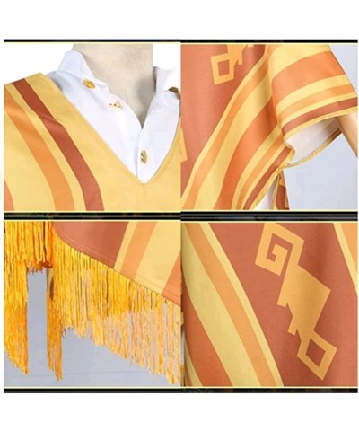 Camilo Encanto Costume for Kids Boys Yellow Mexican Poncho Cosplay Outfits $45.31 Kids' Costumes