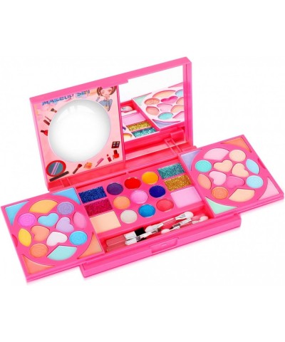 Real Makeup Toy for Girls Washable Cosmetic Set Pretend Play Gifts for Toddler Kids $21.35 Kids' Dress-Up Accessories