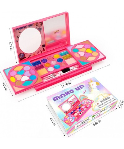 Real Makeup Toy for Girls Washable Cosmetic Set Pretend Play Gifts for Toddler Kids $21.35 Kids' Dress-Up Accessories