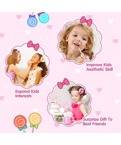 Real Makeup Toy for Girls Washable Cosmetic Set Pretend Play Gifts for Toddler Kids $21.35 Kids' Dress-Up Accessories