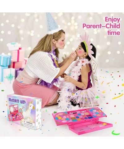 Real Makeup Toy for Girls Washable Cosmetic Set Pretend Play Gifts for Toddler Kids $21.35 Kids' Dress-Up Accessories