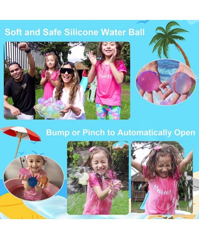 Reusable Water Balloons Self Sealing Quick Fill Summer New Refillable Splash Balls Water Bomb Water Balloon Toys for Outdoor ...