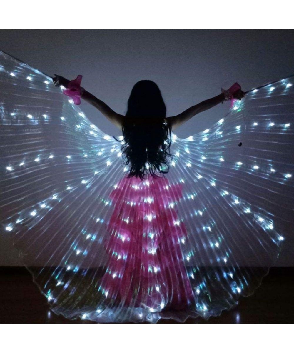 Halloween Belly Dance LED Angel Wings Costumes Full Swing for Girls(Added dance sticks) $82.51 Kids' Costumes