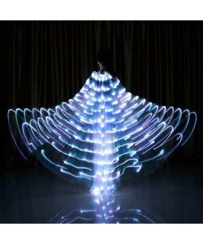 Halloween Belly Dance LED Angel Wings Costumes Full Swing for Girls(Added dance sticks) $82.51 Kids' Costumes