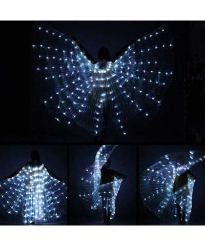 Halloween Belly Dance LED Angel Wings Costumes Full Swing for Girls(Added dance sticks) $82.51 Kids' Costumes