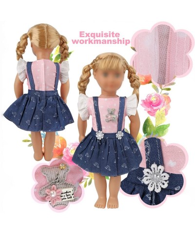 Doll Clothes and Accessories for American 18 Inch Girl Dolls - Including 10 Sets Doll Clothes Dresses Pants Pajamas Outfits w...