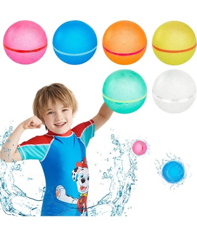 Reusable Water Balloons for Kids Water Bombs Splash Balls for Pool Refillable Quick Fill Self Sealing for Water Fight Game Wa...