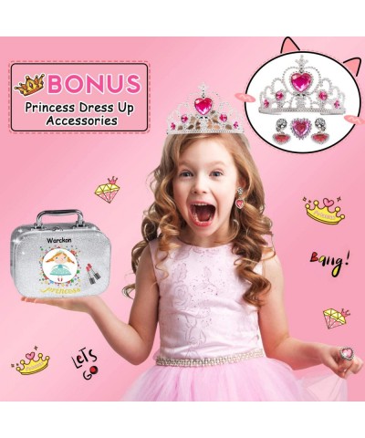 Washable Kids Makeup Kit for Girls Real Makeup Toys Set Safe & Non-Toxic Princess Pretend Play Makeup for Little Girls Toys H...