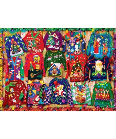 1000 Piece Christmas Jigsaw Puzzle - Holiday Sweaters - 19.25"x26.75 $34.21 Jigsaw Puzzles