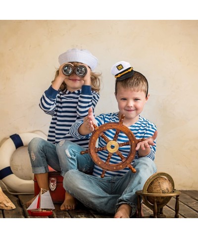 4 Pieces Sailor Hat Captain Hat Headband Mini Kids Captain Hat Sailor Hat Headband Halloween Cosplay Navy Hat for Nautical Co...