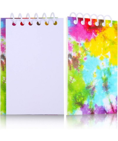 24 Pieces Mini Tie Dye Notepads Multicolor Style Pocket Notebooks Tie Dye Spiral Mini Notebooks Pastel Tie Dye Notepad for Te...