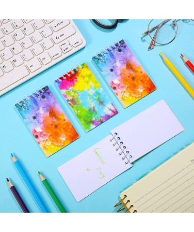 24 Pieces Mini Tie Dye Notepads Multicolor Style Pocket Notebooks Tie Dye Spiral Mini Notebooks Pastel Tie Dye Notepad for Te...